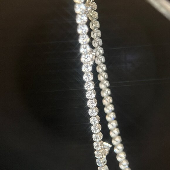 Pandora Sparkling Drop Collier Tennis Necklace - Picture 6 of 9
